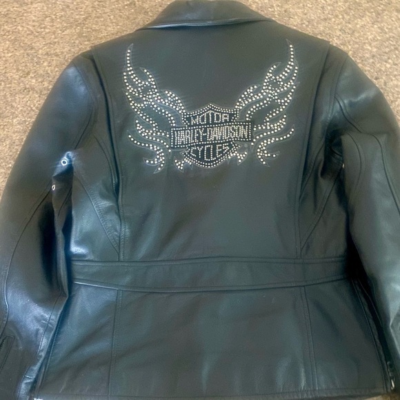Harley-Davidson Jackets & Blazers - Harley Davidson Women’s Eagle Bling Leather Jacket​​​​​​​